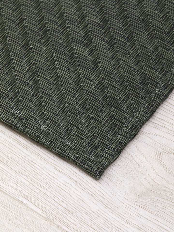 Chilewich Foxtail Woven Floormat Rug (Thyme)
