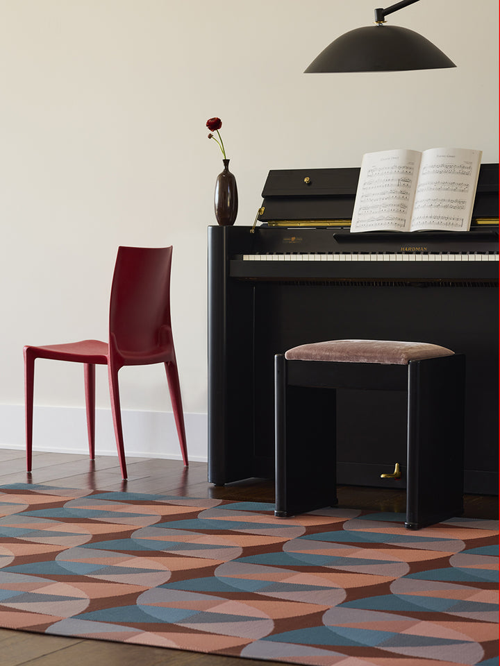 Chilewich Canopy Woven Floormat Rug (Raspberry)