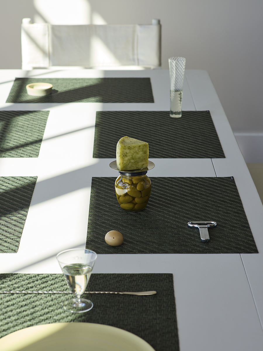 Chilewich Foxtail Rectangle Place Mats Set/4 (Thyme)