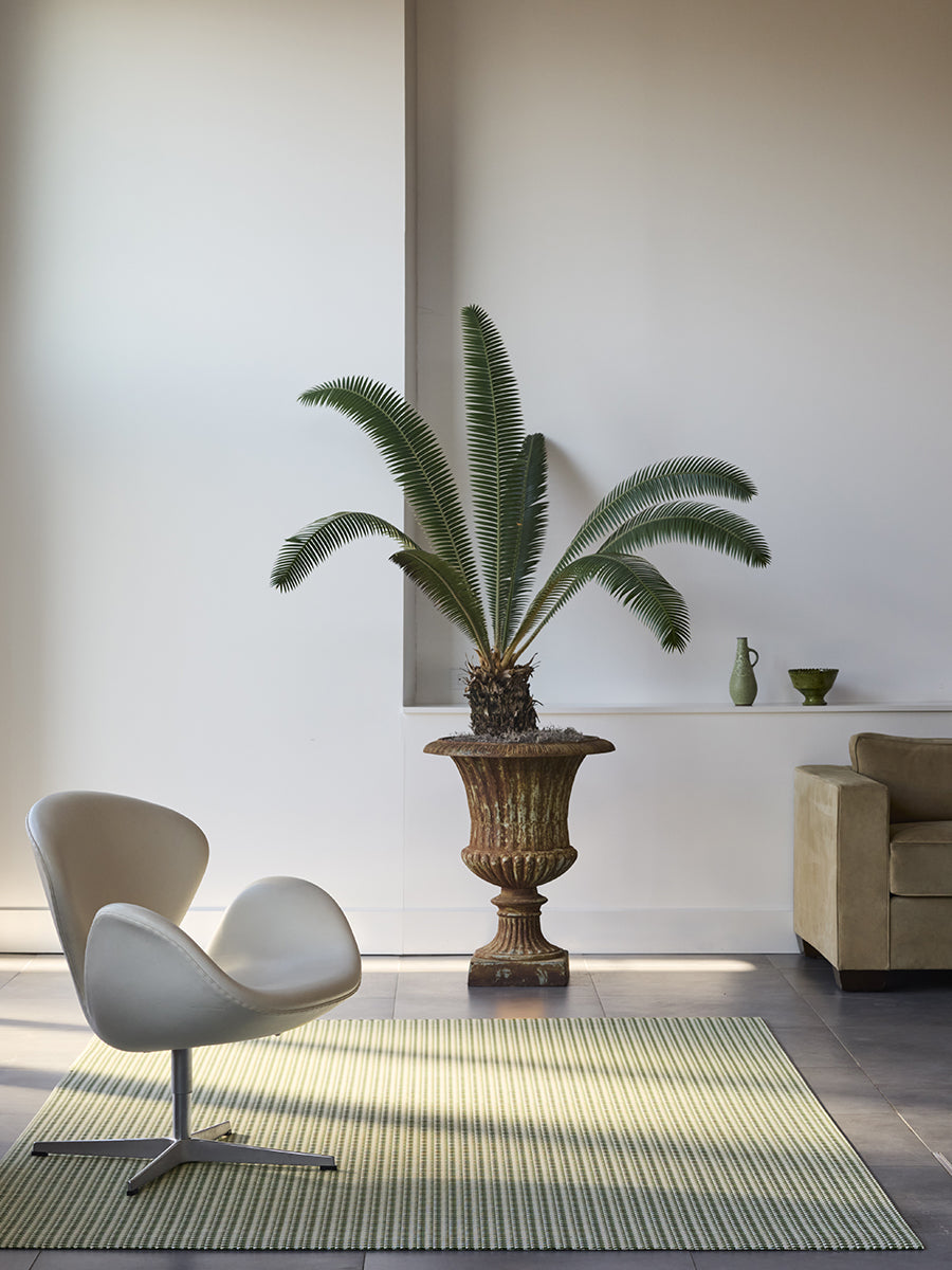 Chilewich Crane Woven Floormat Rug (Thyme)