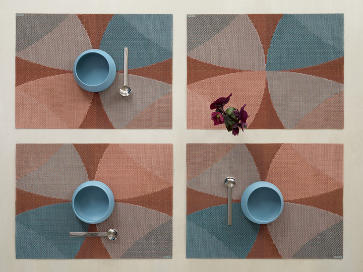 Chilewich Canopy Rectangle Place Mats Set/4 (Raspberry)
