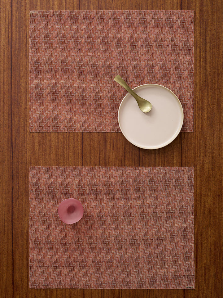 Chilewich Foxtail Rectangle Place Mats Set/4 (Raspberry)