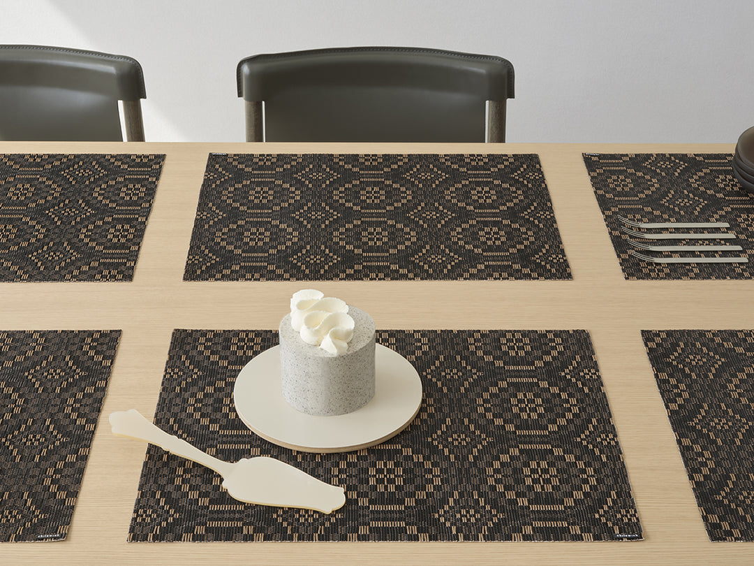 Chilewich Overshot Rectangle Place Mats Set/4 (Tiger Eye)