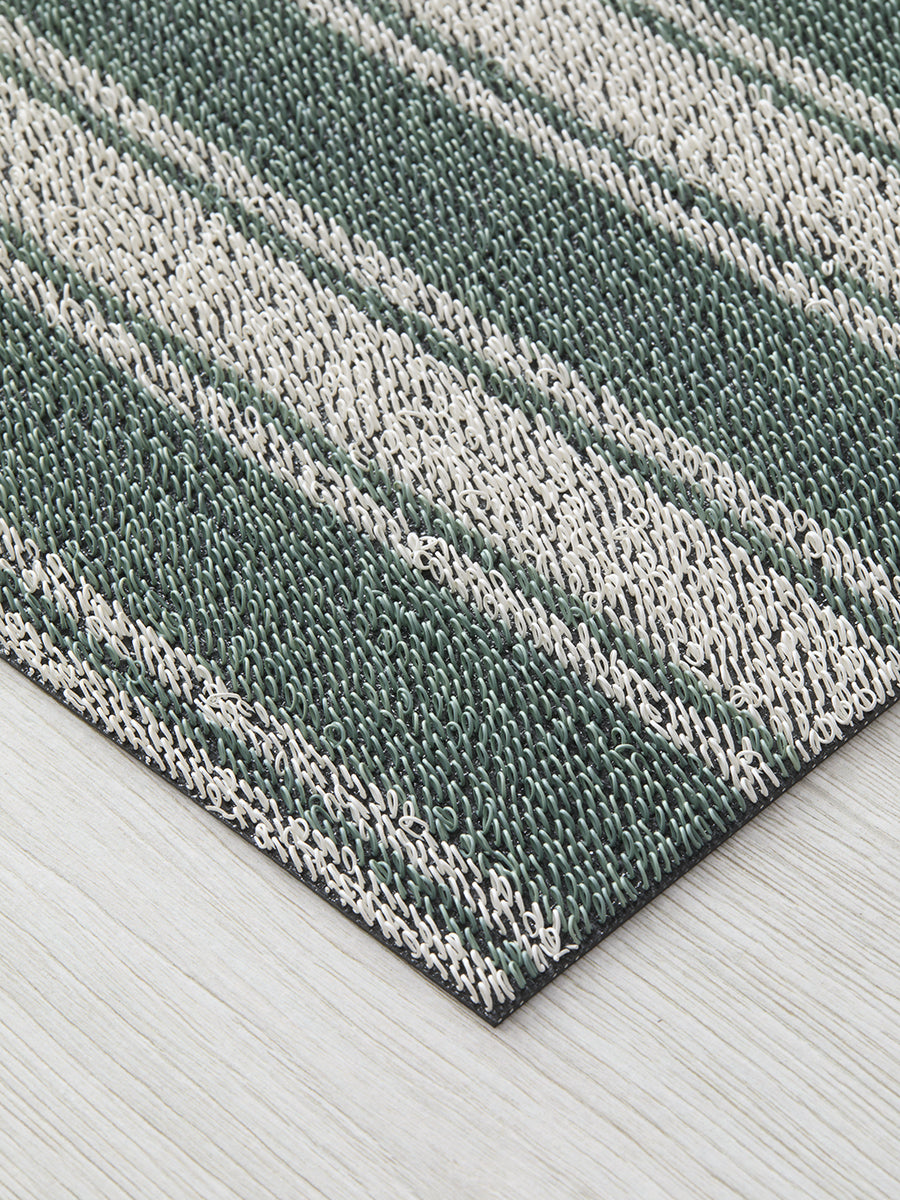 Martha Stewart x Chilewich Boardwalk Stripe Shag Floor Mats (Seaside)