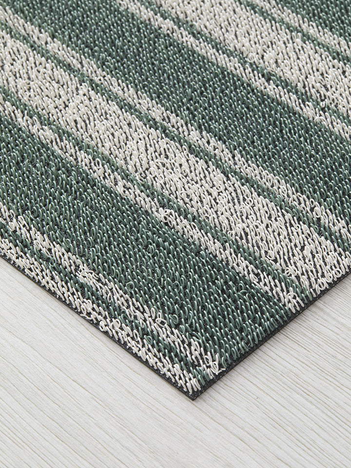 Martha Stewart x Chilewich Boardwalk Stripe Shag Floor Mats (Seaside)
