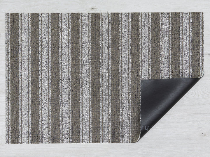 Martha Stewart x Chilewich Boardwalk Stripe Shag Floor Mats (Walnut)