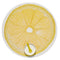 Chilewich Citrus Round Vinyl Place Mats Set/4 (Lemon)