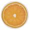 Chilewich Citrus Round Vinyl Place Mats Set/4 (Orange)