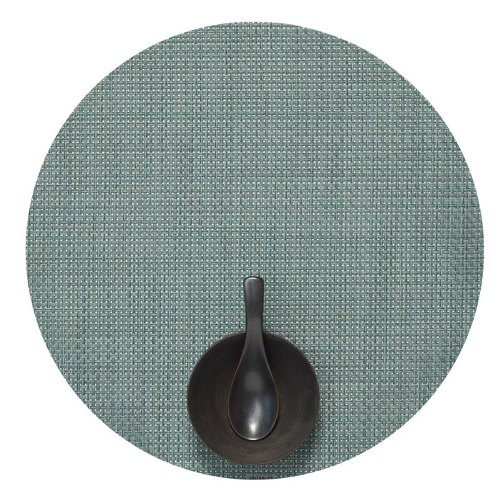 Chilewich Basketweave Round Place Mats Set/4 (Celadon)