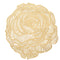 Chilewich Pressed Rose Round Place Mats Set/4 (Brass)