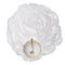 Chilewich Pressed Rose Round Place Mats Set/4 (Silver)
