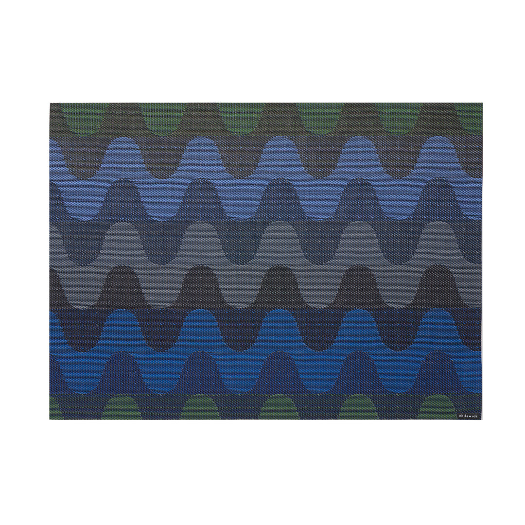 Chilewich Wiggle Rectangle Place Mats Set/4 (Deep Sea)