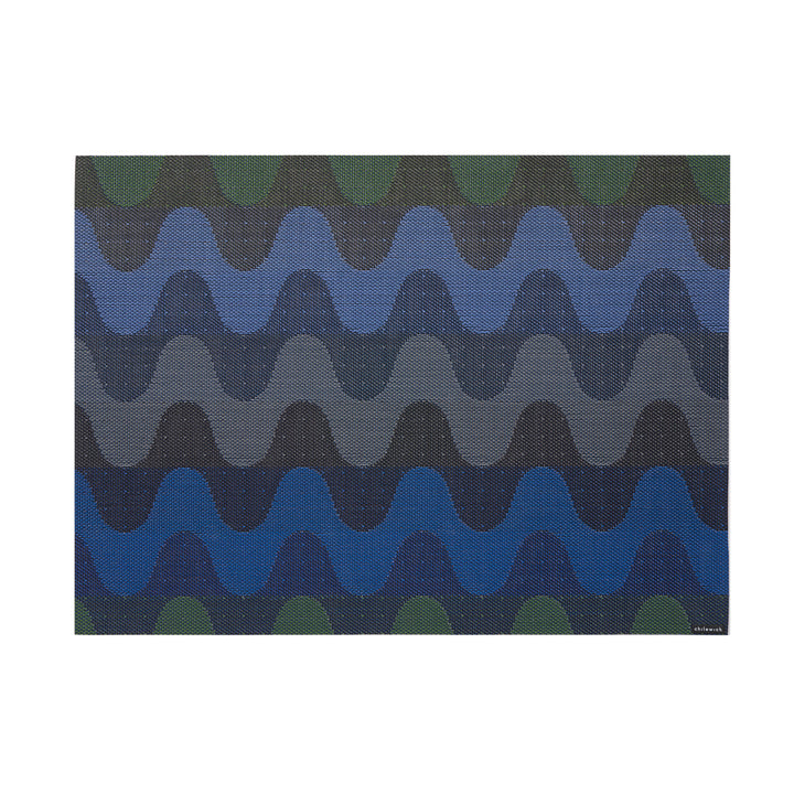 Chilewich Wiggle Rectangle Place Mats Set/4 (Deep Sea)