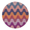 Chilewich Wiggle Round Place Mats Set/4 (Heatwave)