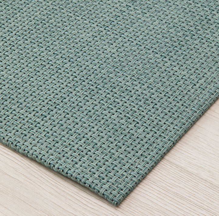 Chilewich Basketweave Woven Floor Mats (Celadon)