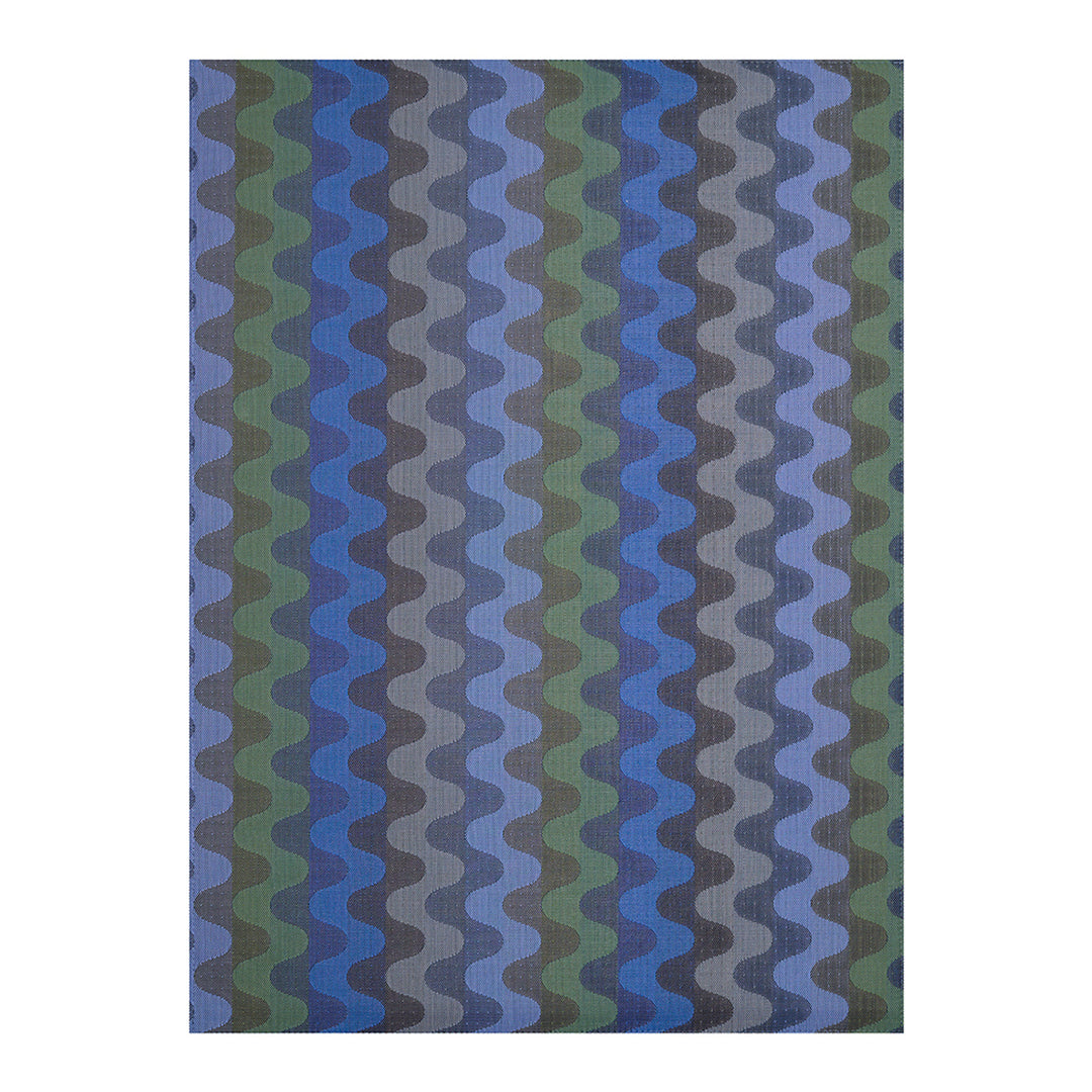 Chilewich Wiggle Woven Floormat Rug (Deep Sea)