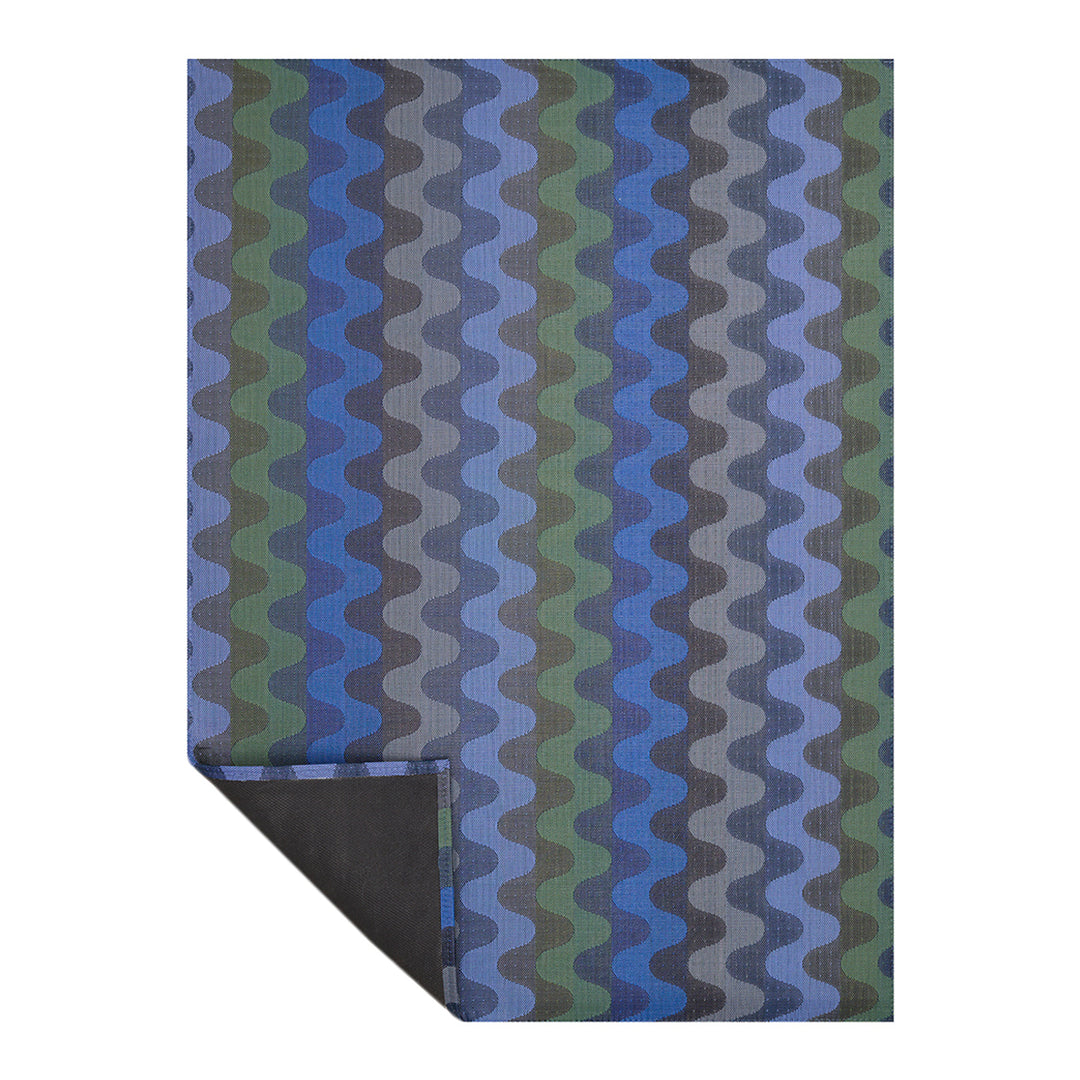 Chilewich Wiggle Woven Floormat Rug (Deep Sea)