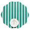 Meri Meri x Chilewich Festive Stripe Scallop Placemats Set/4 (Green)