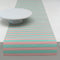 Meri Meri x Chilewich Festive Stripe Table Runner (Mint)