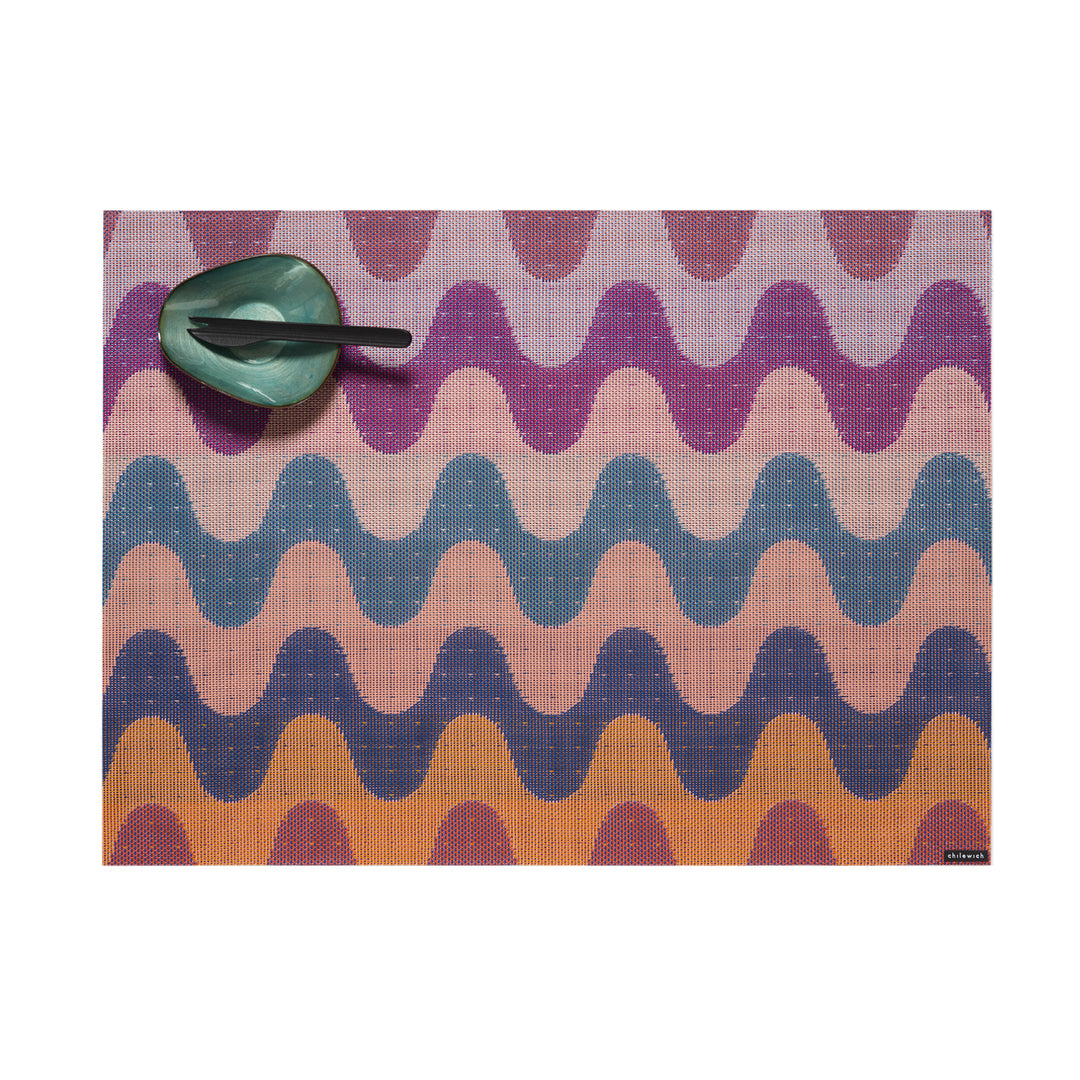 Chilewich Wiggle Rectangle Place Mats Set/4 (Heatwave)