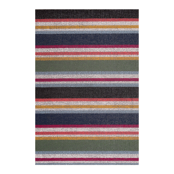 Chilewich Shuffle Stripe Shag Floor Mats (Petunia)