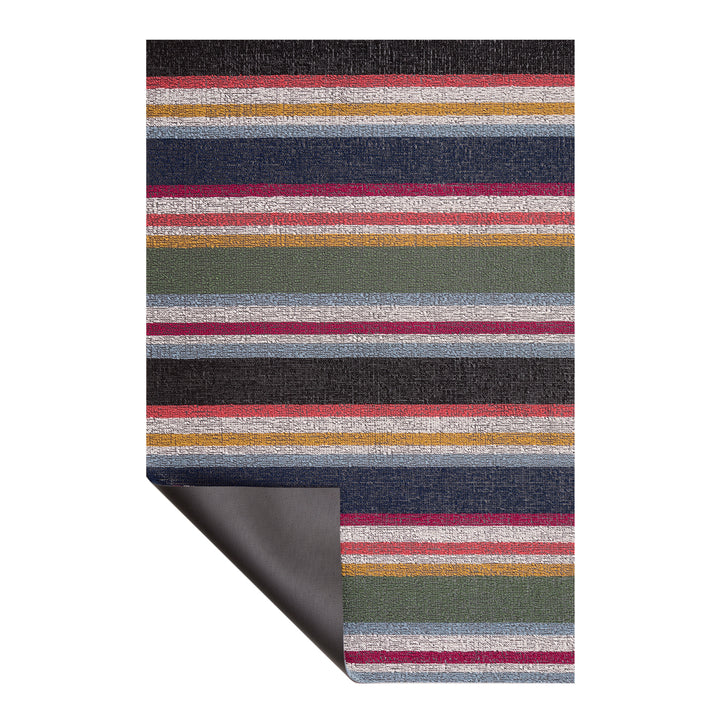 Chilewich Shuffle Stripe Shag Floor Mats (Petunia)