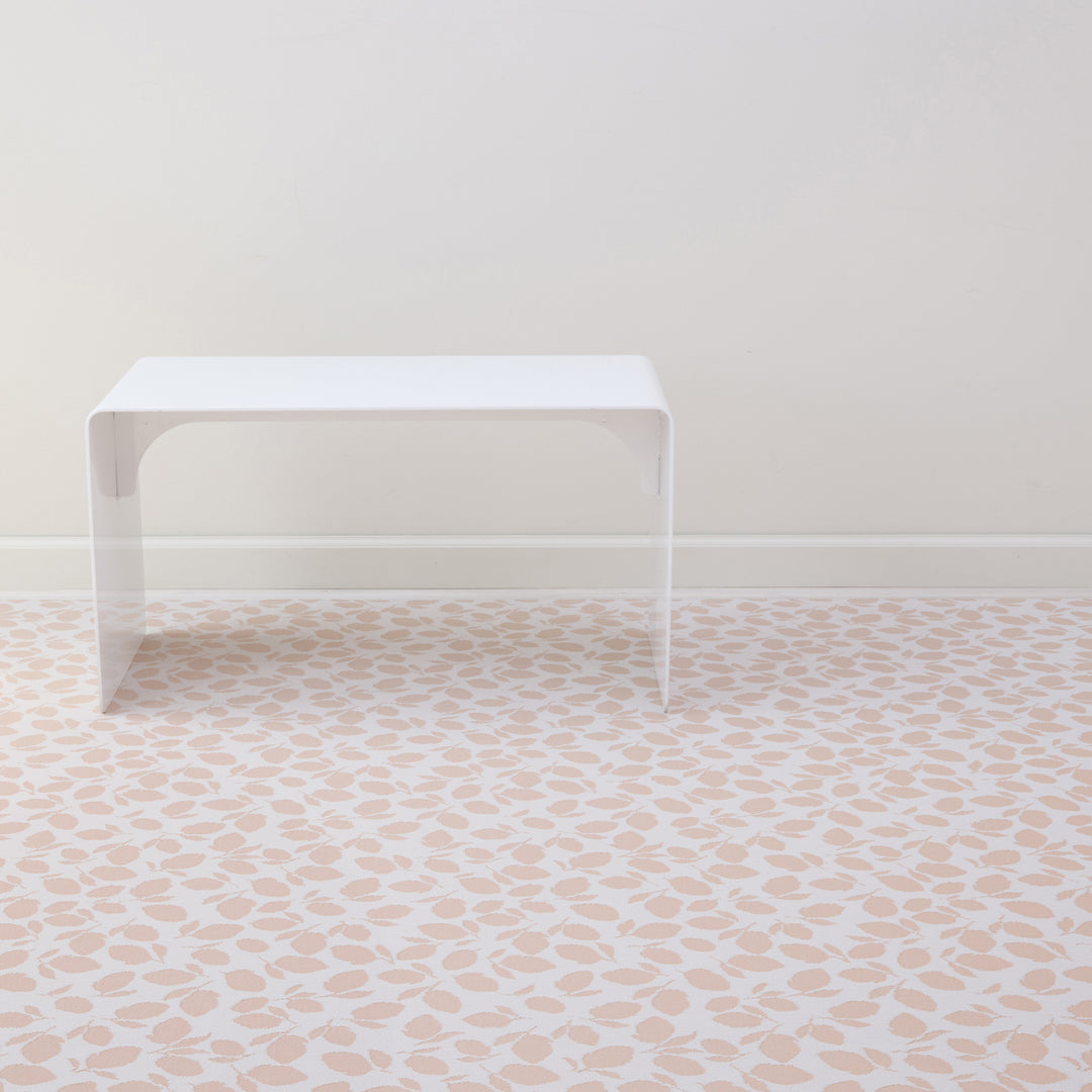 Martha Stewart x Chilewich Lemon Leaves Woven Floormat Rug (Marigold)