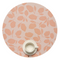 Martha Stewart x Chilewich Lemon Leaves Round Placemats Set/4 (Marigold)
