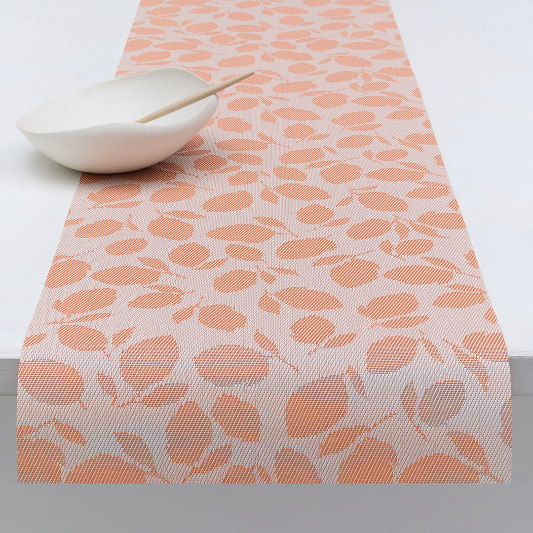 Martha Stewart x Chilewich Lemon Leaves Table Runner (Marigold)