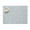 Martha Stewart x Chilewich Lemon Leaves Rectangular Placemats Set/4 (Robin's egg)