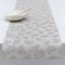 Martha Stewart x Chilewich Lemon Leaves Table Runner (Steel wool)