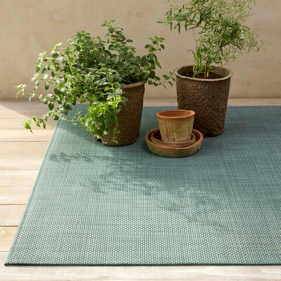 Chilewich Basketweave Woven Floor Mats (Celadon)