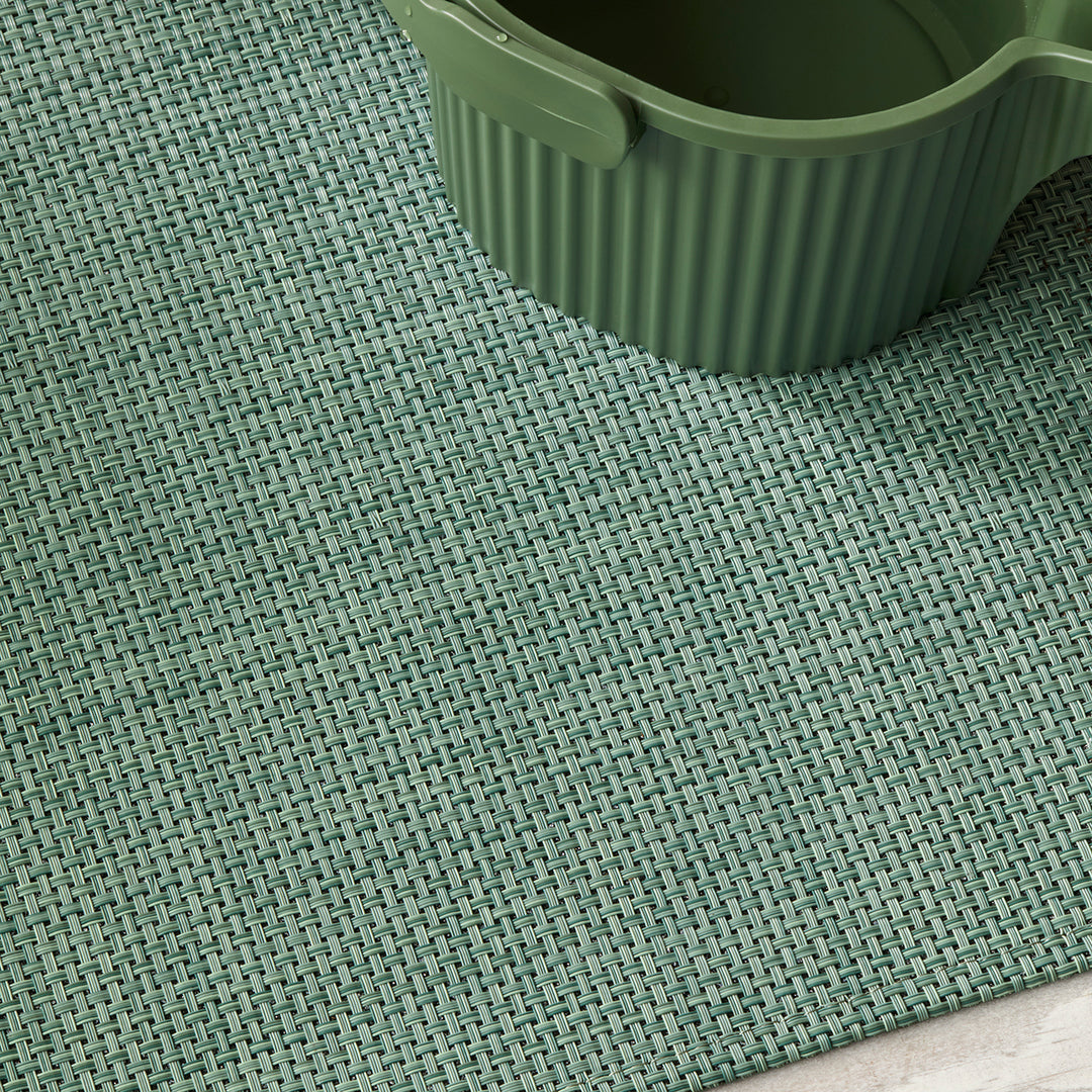 Chilewich Basketweave Woven Floor Mats (Celadon)