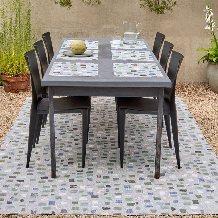 Chilewich Pietra Woven Floormat Rug (Deep Sea)