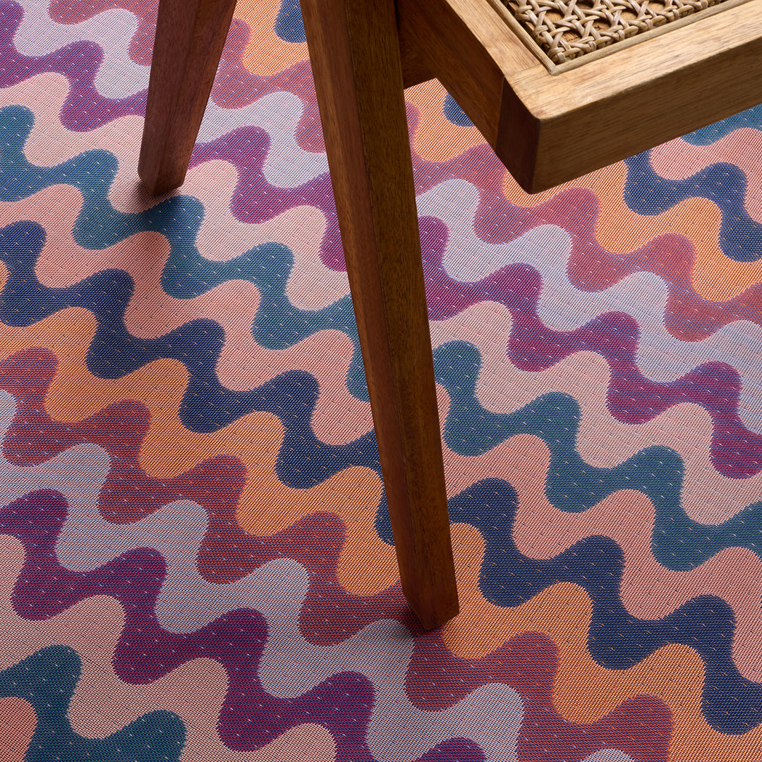 Chilewich Wiggle Woven Floormat Rug (Heatwave)