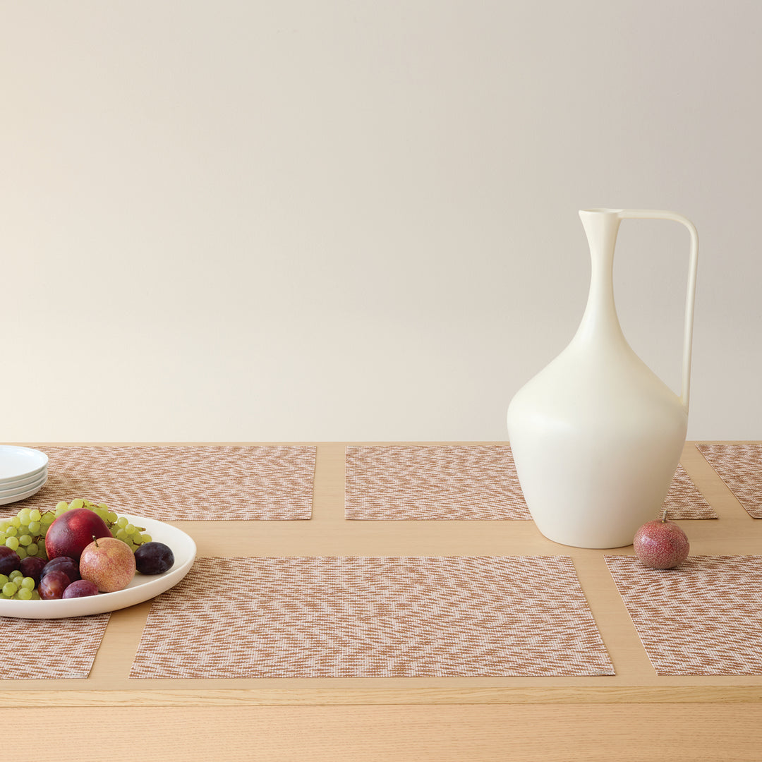 Chilewich Flutter Rectangle Place Mats Set/4 (Rosewood)