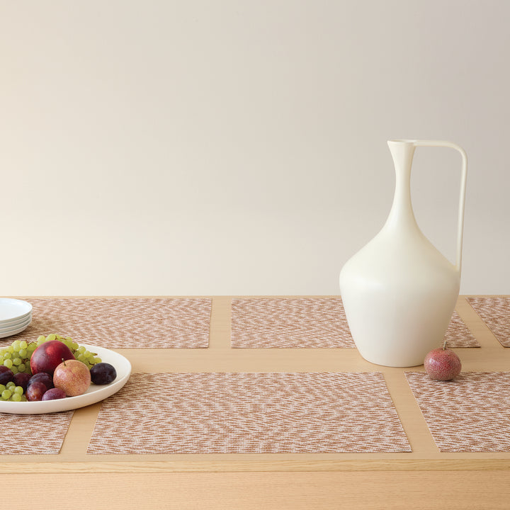 Chilewich Flutter Rectangle Place Mats Set/4 (Rosewood)