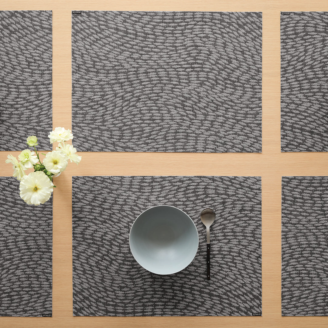 Chilewich Flutter Rectangle Place Mats Set/4 (Storm)
