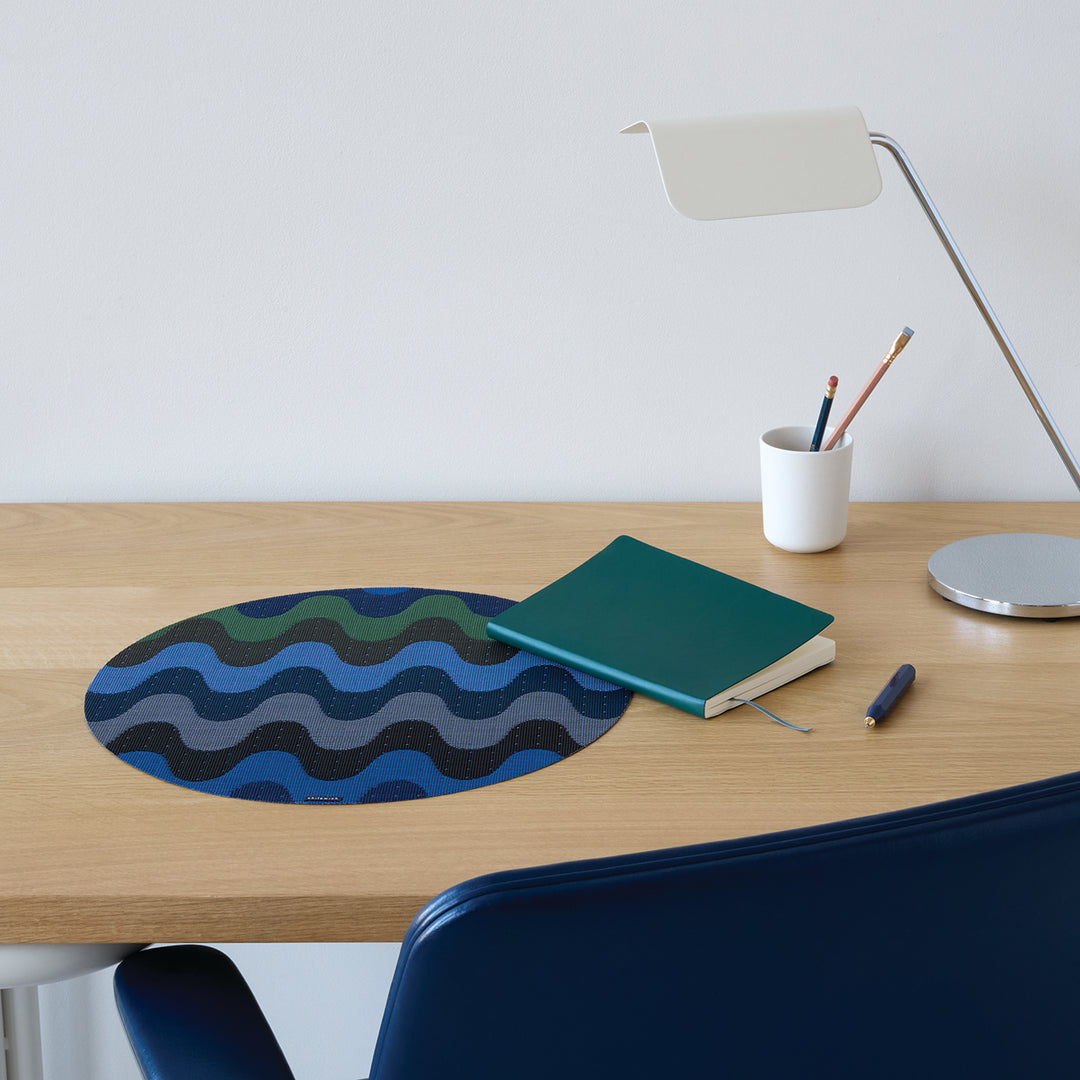 Chilewich Wiggle Round Place Mats Set/4 (Deep Sea)