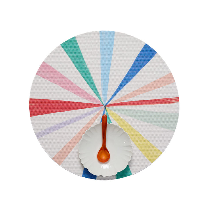 Meri Meri x Chilewich Rainbow Round Placemats Set/4 (Multi)