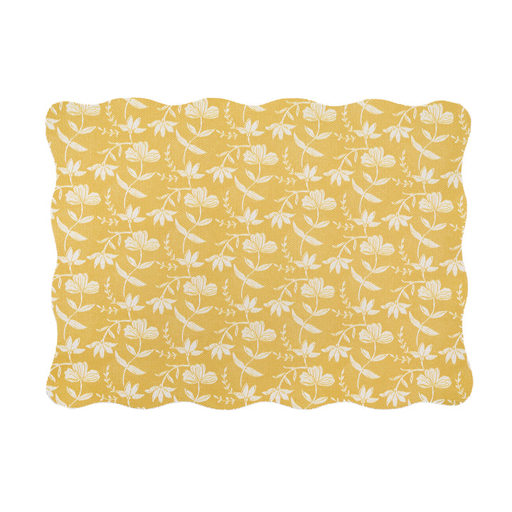 Meri Meri x Chilewich Marigold Rectangle Placemats Set/4 (Yellow)