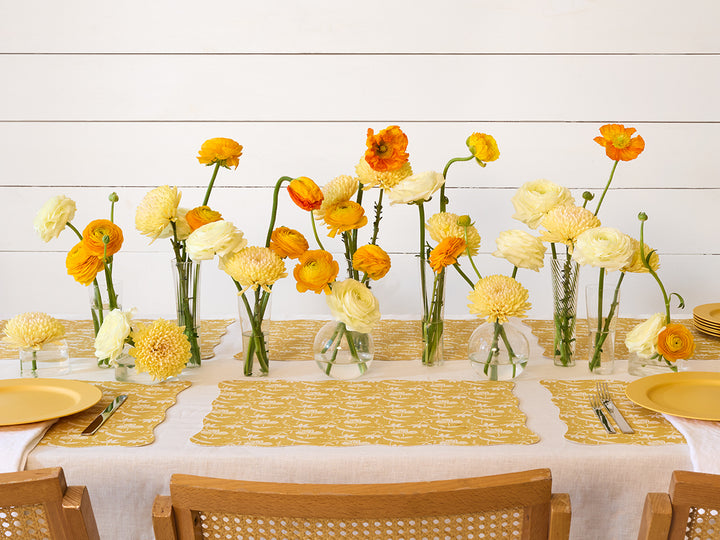 Meri Meri x Chilewich Marigold Rectangle Placemats Set/4 (Yellow)