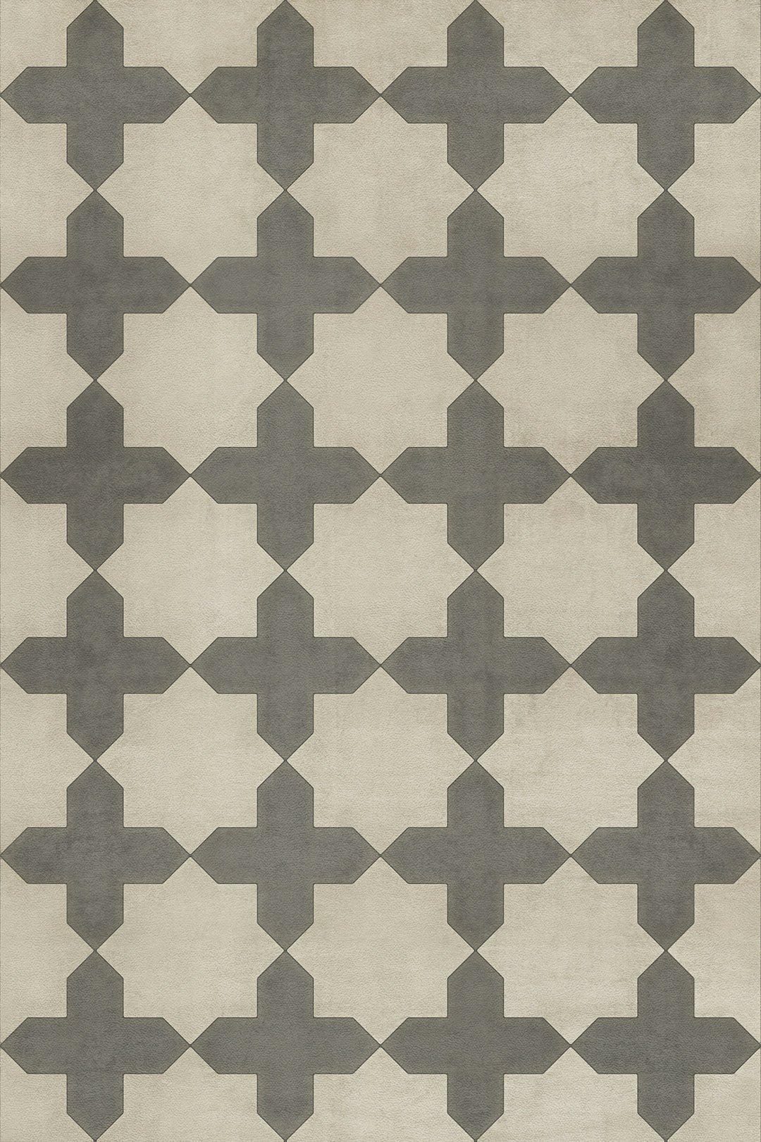 Vintage Vinyl Floorcloth Rug (Pattern 23 Simple as Doves)