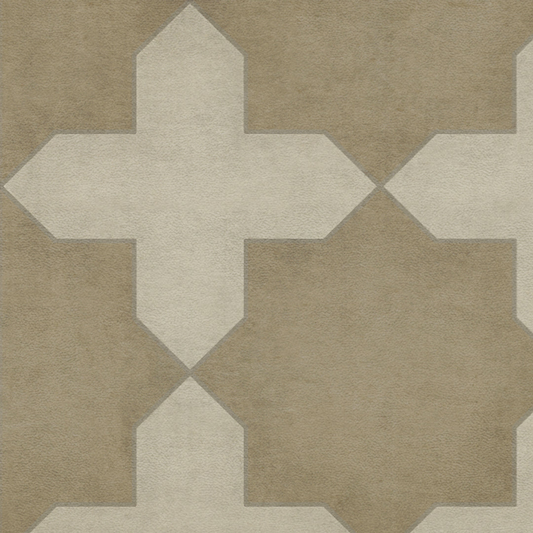 Vintage Vinyl Floorcloth Rug (Pattern 23 Disciple)