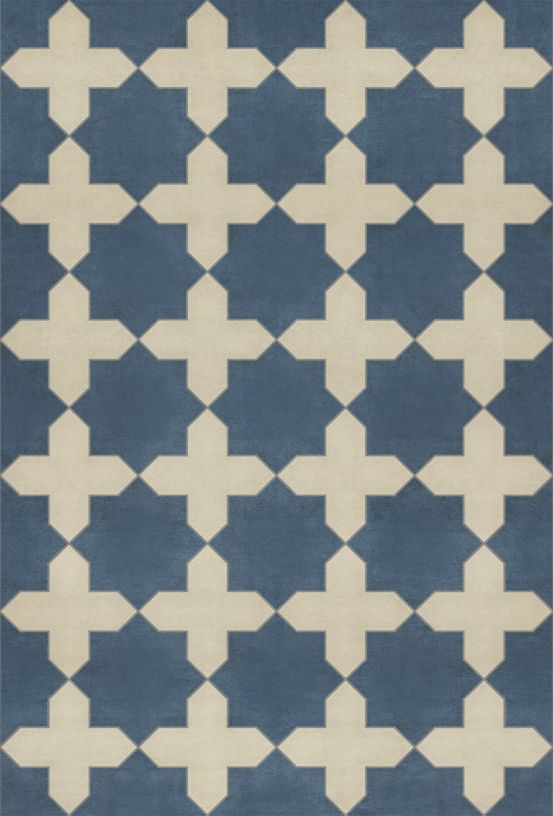 Vintage Vinyl Floorcloth Rug (Pattern 23 It Is In The Sea)