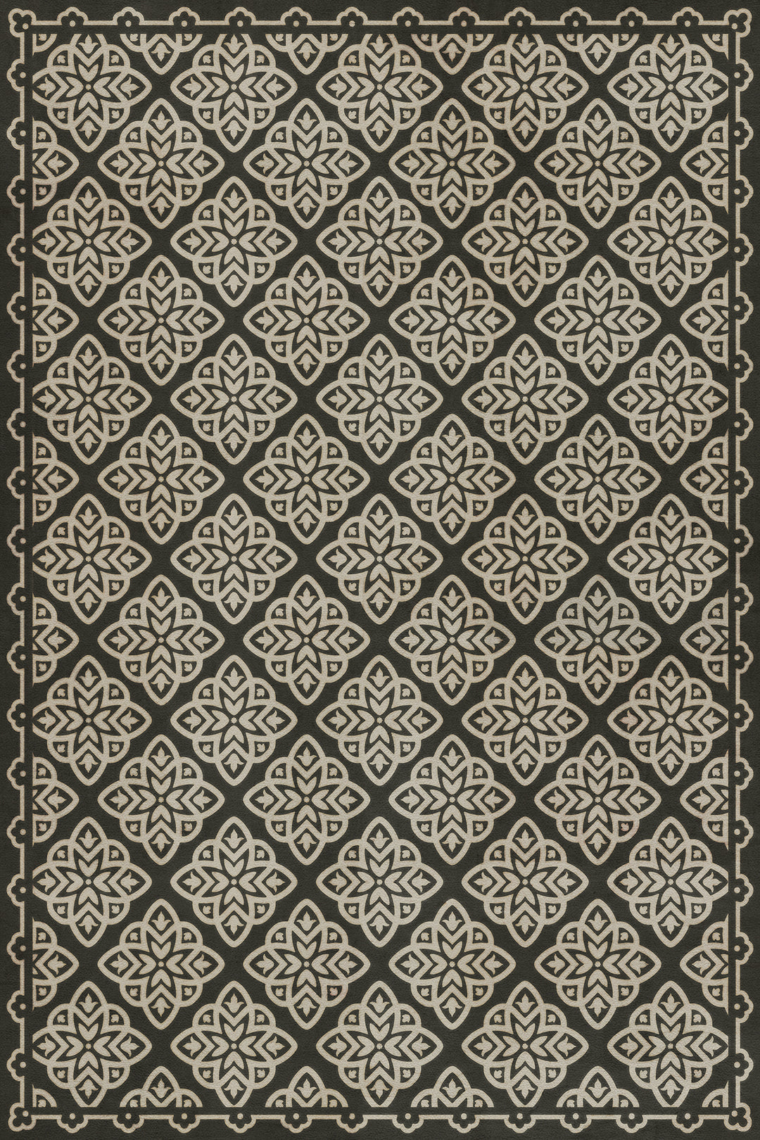 Vintage Vinyl Floorcloth Rug (Pattern 45 Nitritus)