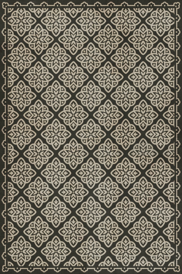 Vintage Vinyl Floorcloth Rug (Pattern 45 Nitritus)