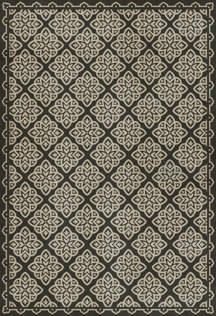 Vintage Vinyl Floorcloth Rug (Pattern 45 Nitritus)