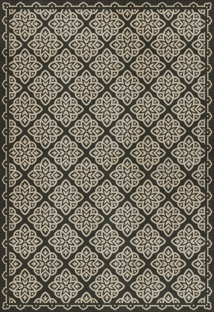 Vintage Vinyl Floorcloth Rug (Pattern 45 Nitritus)