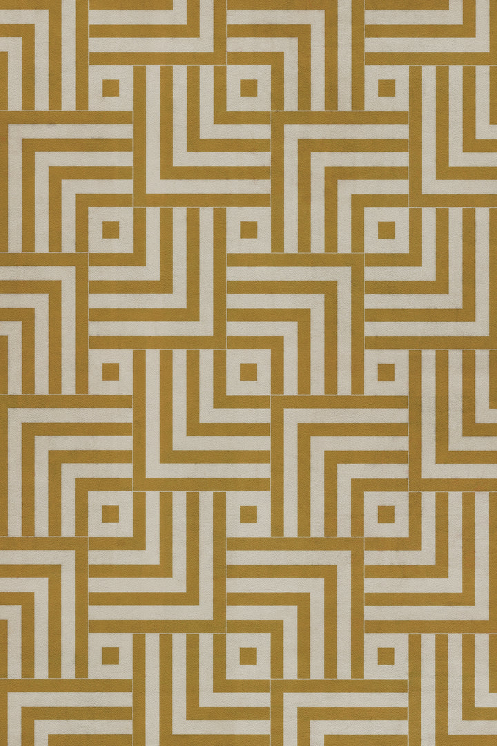 Vintage Vinyl Floorcloth Mats (Pattern 60 Retroversion)